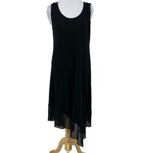 NWT Eileen Fisher Elegant Black Sleeveless Dress